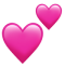Playful pink hearts representing love and care for natural skincare solutions for women.