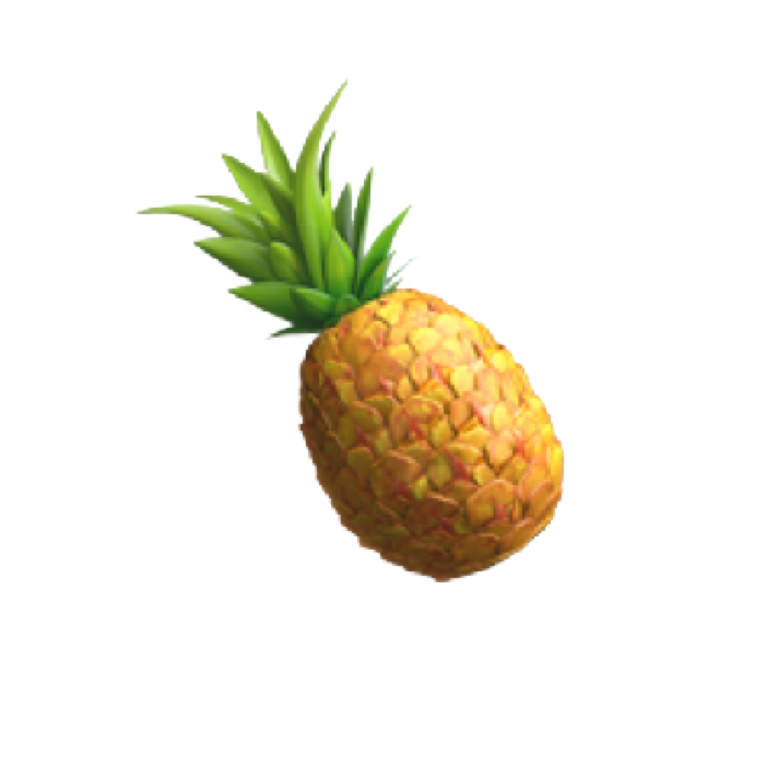 Vibrant pineapple graphic symbolizing fresh, tropical ingredients in natural skincare products.